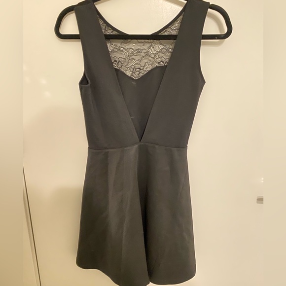 Front lace open back A-line midi dress - Picture 2 of 2